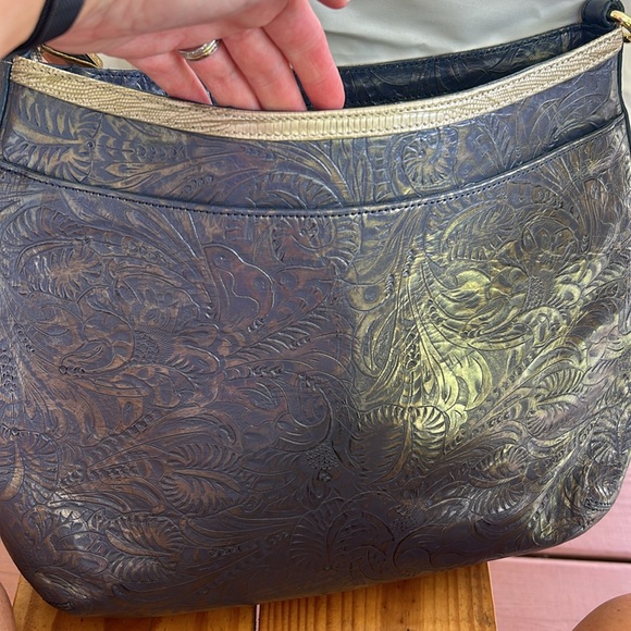 Brahmin blue handbag, like new - Picture 3 of 3